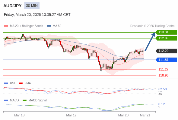 AUD/JPY mungkin naik 70 - 102 pips.