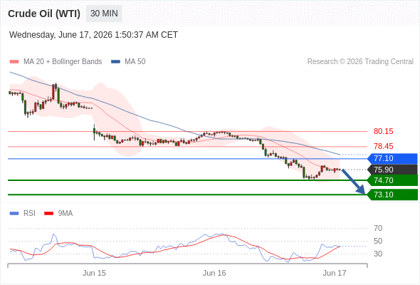 美国原油 (WTI) 期货 (Q6)
