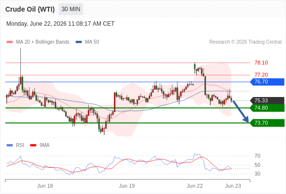 美国原油 (WTI) 期货 (Q6)