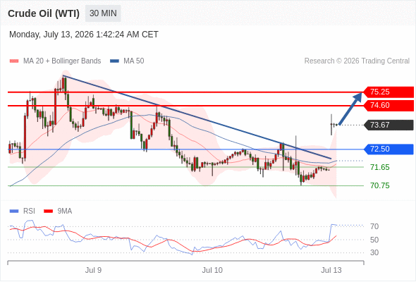 美国原油 (WTI) 期货 (Q6)