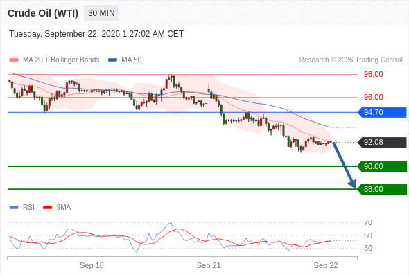 美国原油 (WTI)‎ 期货 (X6)‎