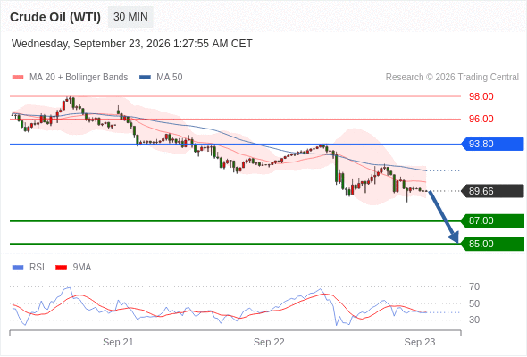 美国原油 (WTI)‎ 期货 (X6)‎
