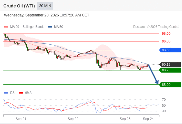 美国原油 (WTI) 期货 (X6)