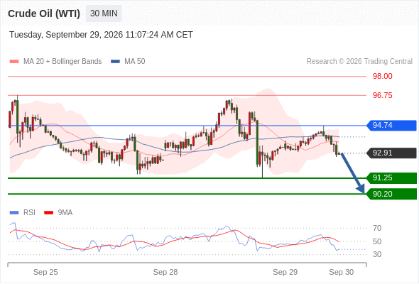 美国原油 (WTI)‎ 期货 (X6)‎