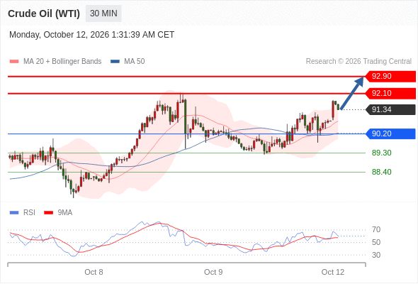 美国原油 (WTI)‎ 期货 (Z6)‎