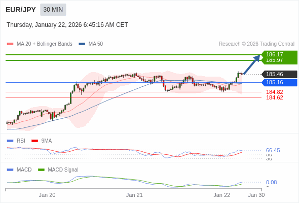 EUR/JPY bisa naik 51 - 71 pips.