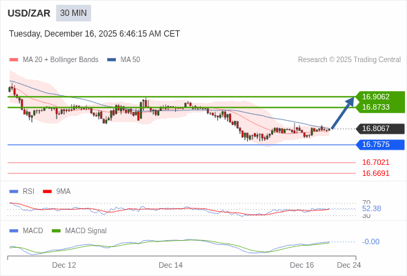 指數平滑異同移動平均線 (MACD)必須升穿0 軸,才能觸發進一步增長。