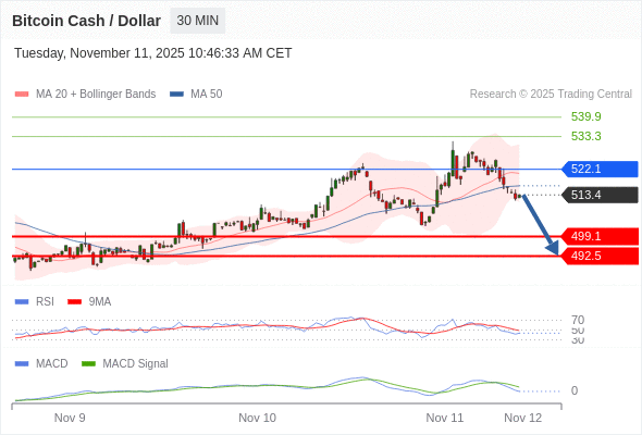 Our preference: the downside prevails as long as 522.1 is resistance.