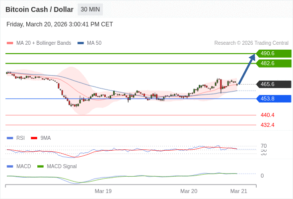 หาก 453.8 ยังคงเป็นแนวรับ ให้มองหา 490.6.
