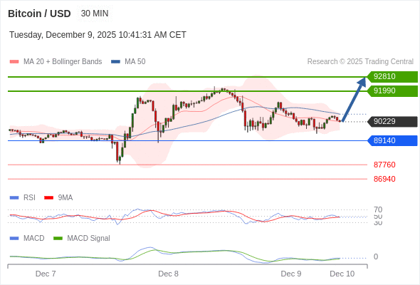 Técnicamente, el índice de fuerza relativa (RSI) se encuentra por debajo de su zona de neutralidad de 50.