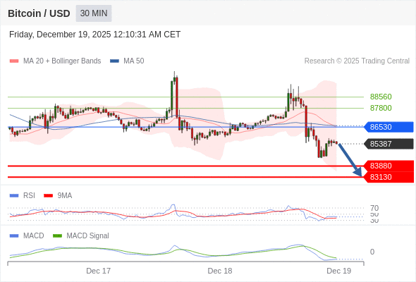 Técnicamente, el índice de fuerza relativa (RSI) se encuentra por debajo de su zona de neutralidad de 50.