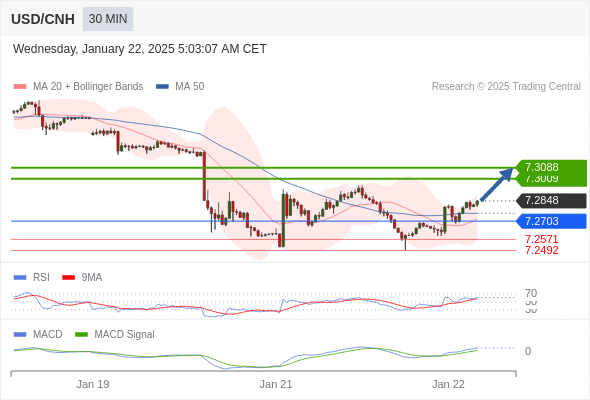 a tendencia de alta prevalece enquanto 7,2703 for o suporte.