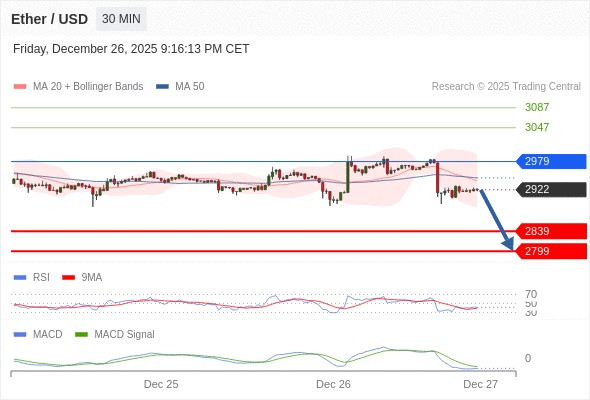 Our preference: the downside prevails as long as 2979 is resistance.