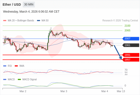 Our preference: the downside prevails as long as 2007 is resistance.