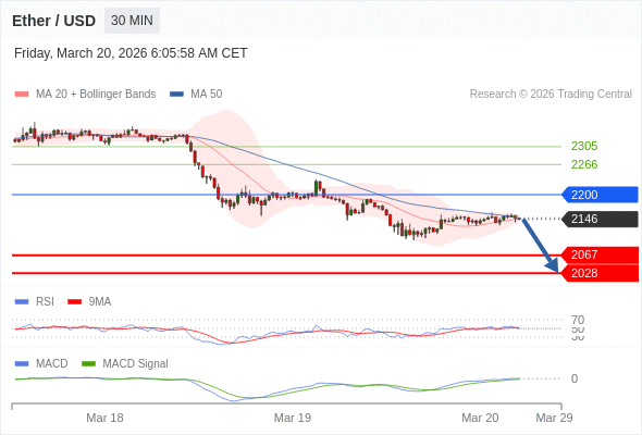 Técnicamente, el índice de fuerza relativa (RSI) se encuentra por debajo de su zona de neutralidad de 50.
