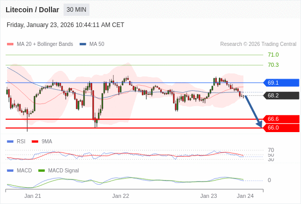 只要依舊存在 69.1 阻力位,就會保持下降趨勢。